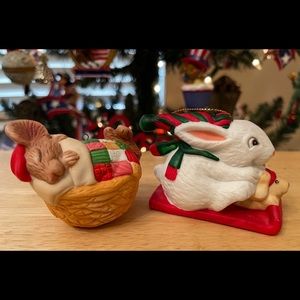 Vintage Current Brand Christmas Ornament Set